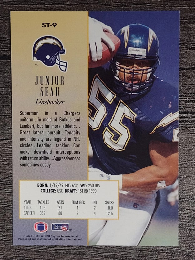 1994 SkyBox Premium SkyTech Stars #ST9 Junior Seau