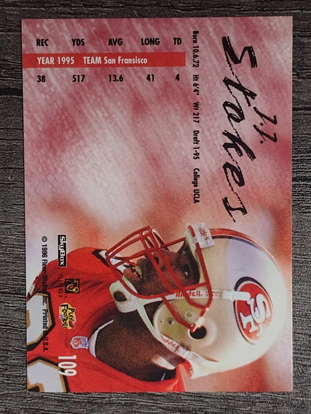 1996 SkyBox Impact Rookies #109 J.J. Stokes AIR