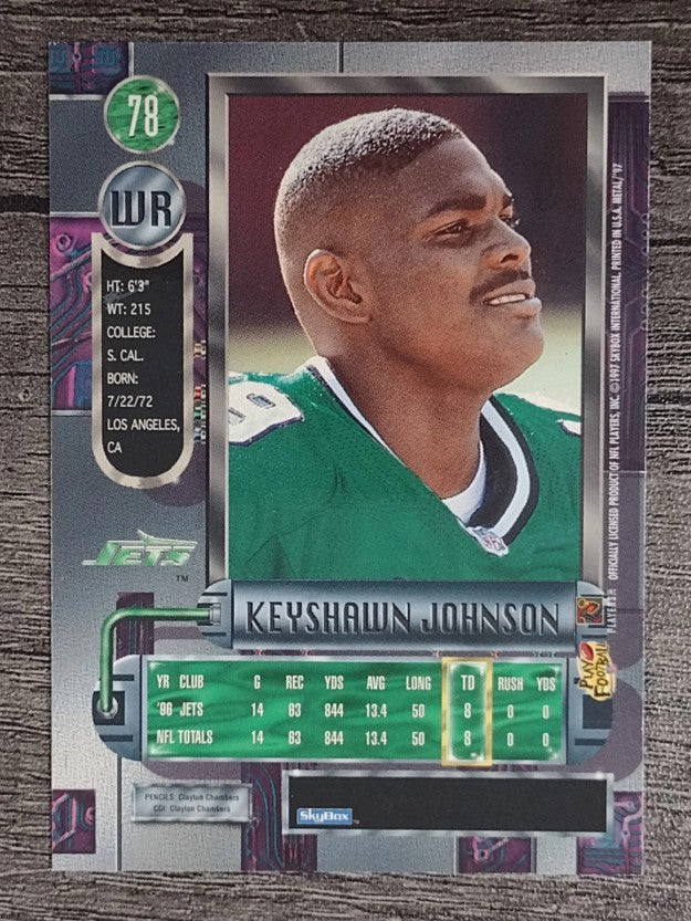 1997 Metal Universe #78 Keyshawn Johnson