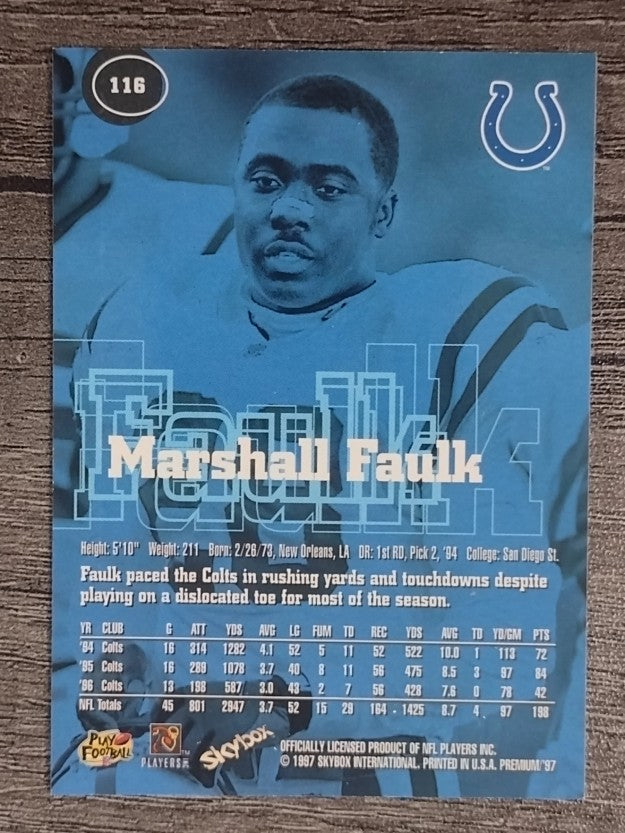 1997 SkyBox Premium #116 Marshall Faulk