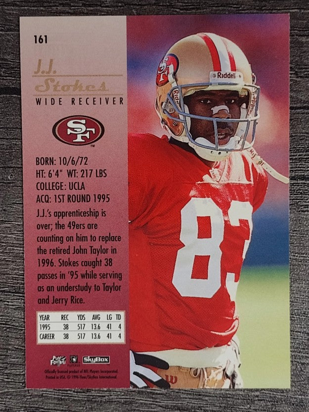 1996 SkyBox Premium #161 J.J. Stokes