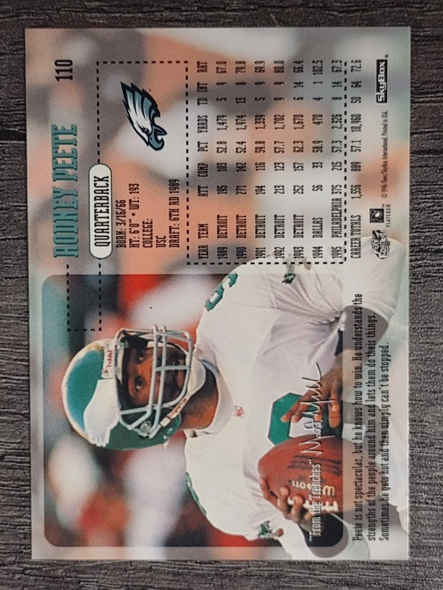 1996 SkyBox Impact #110 Rodney Peete