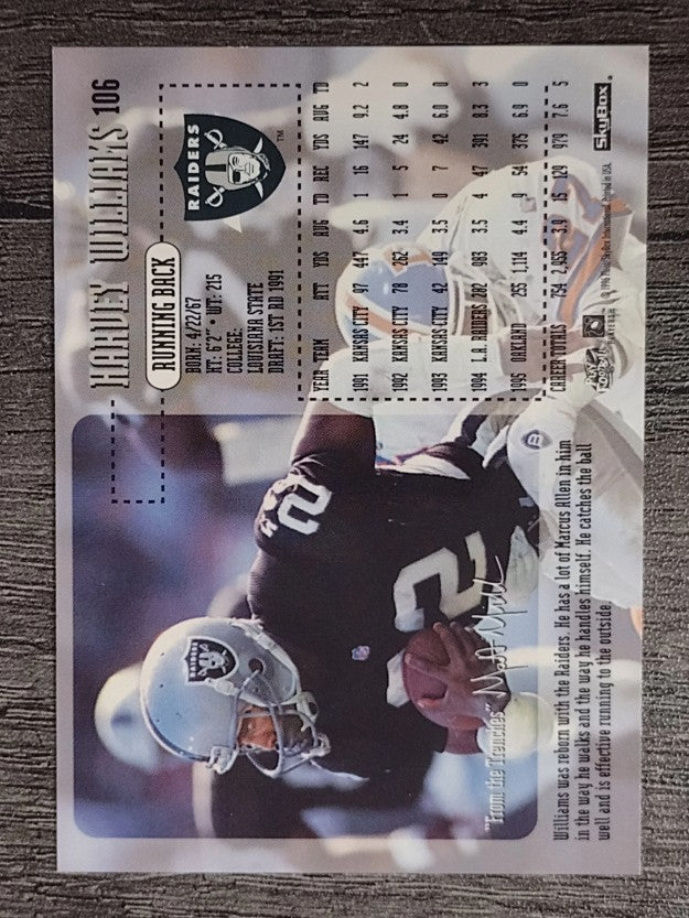 1996 SkyBox Impact #106 Harvey Williams