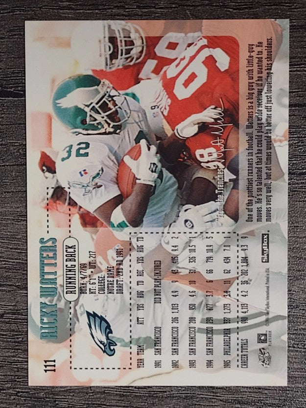 1996 SkyBox Impact #111 Ricky Watters