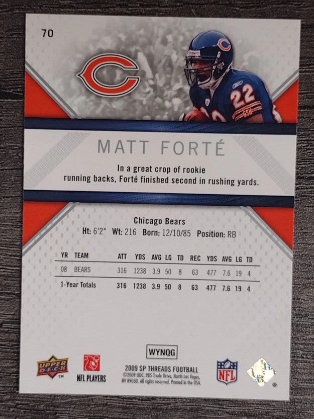 2009 SP Threads #70 Matt Forte