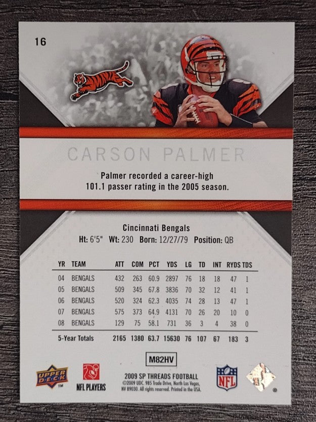 2009 SP Threads #16 Carson Palmer