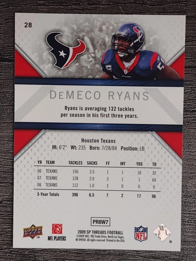 2009 SP Threads #28 DeMeco Ryans