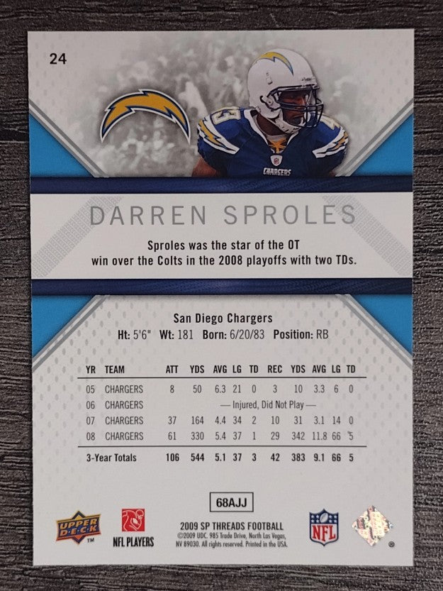 2009 SP Threads #24 Darren Sproles