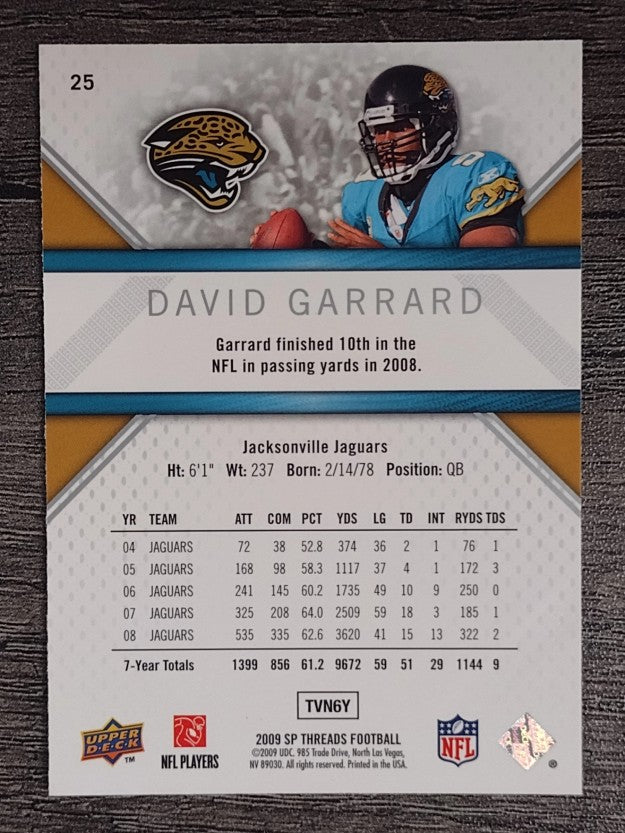 2009 SP Threads #25 David Garrard