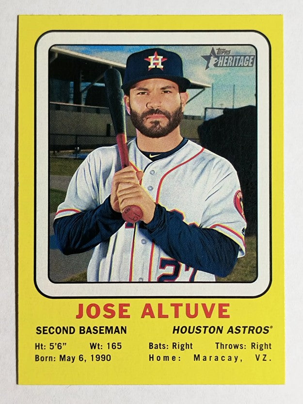 2018 Topps Heritage '69 Collector Cards #69CCJA Jose Altuve