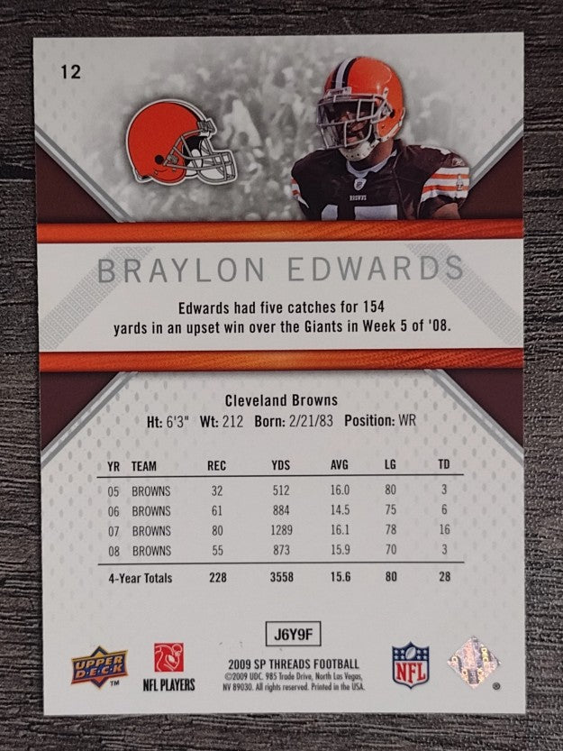 2009 SP Threads #12 Braylon Edwards