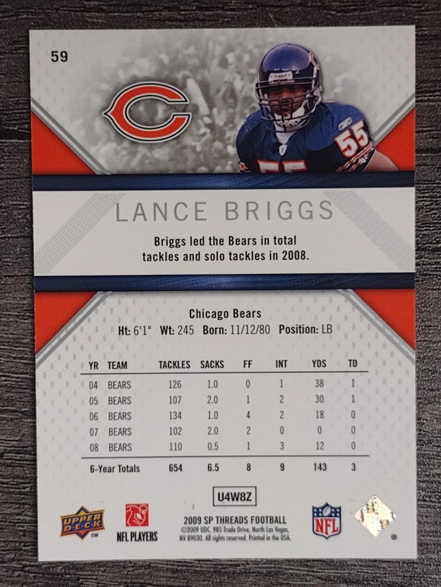 2009 SP Threads #59 Lance Briggs