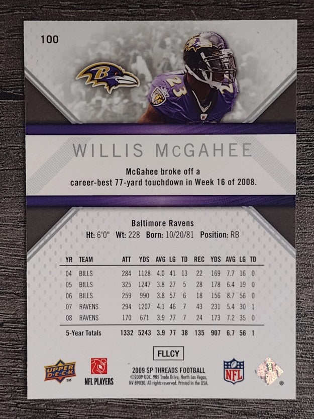 2009 SP Threads #100 Willis McGahee