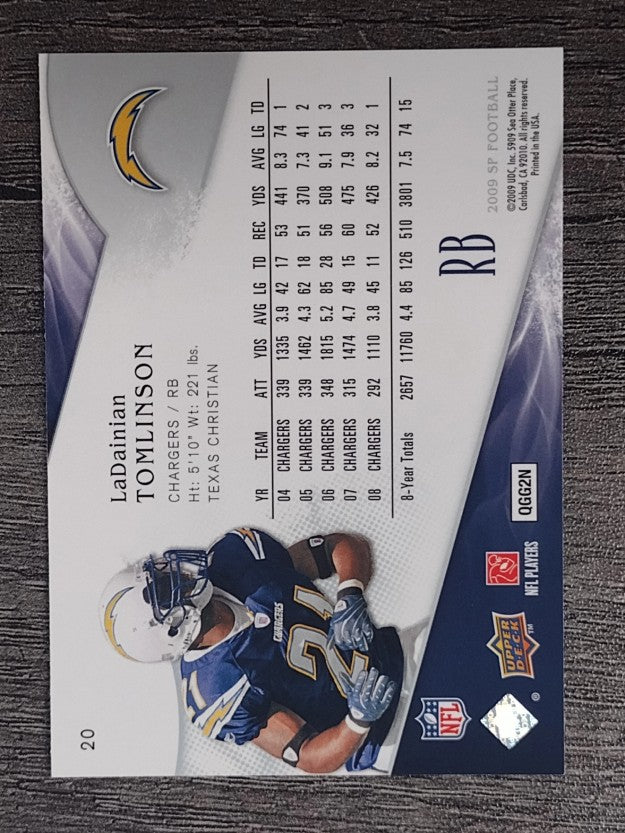 2009 SP Authentic Retail #20 LaDainian Tomlinson