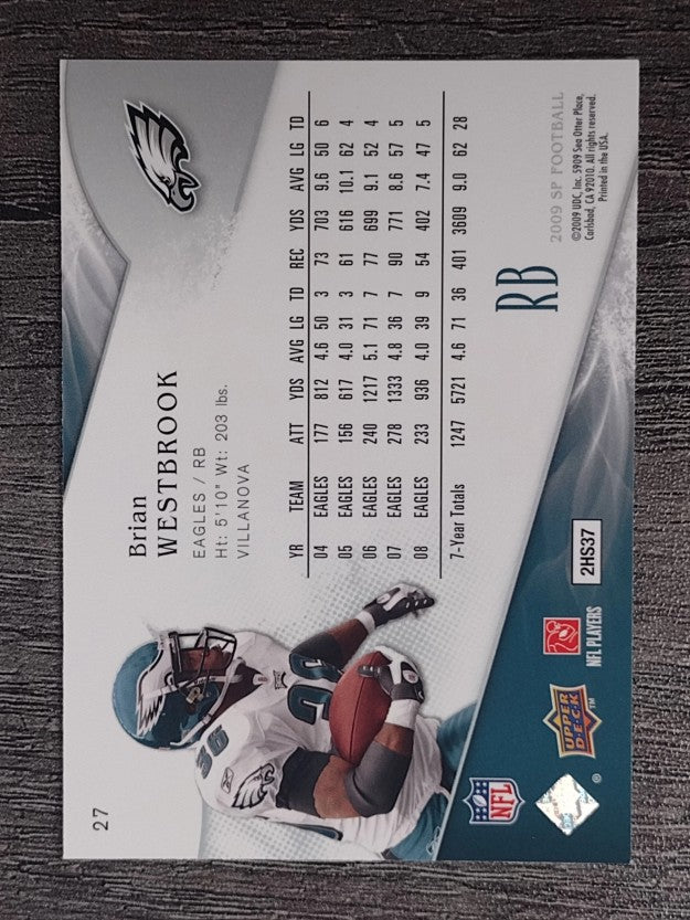 2009 SP Authentic Retail #27 Brian Westbrook