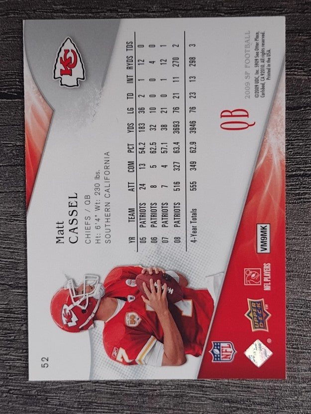 2009 SP Authentic Retail #52 Matt Cassel
