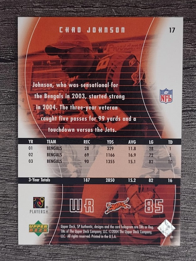 2004 SP Authentic #17 Chad Johnson