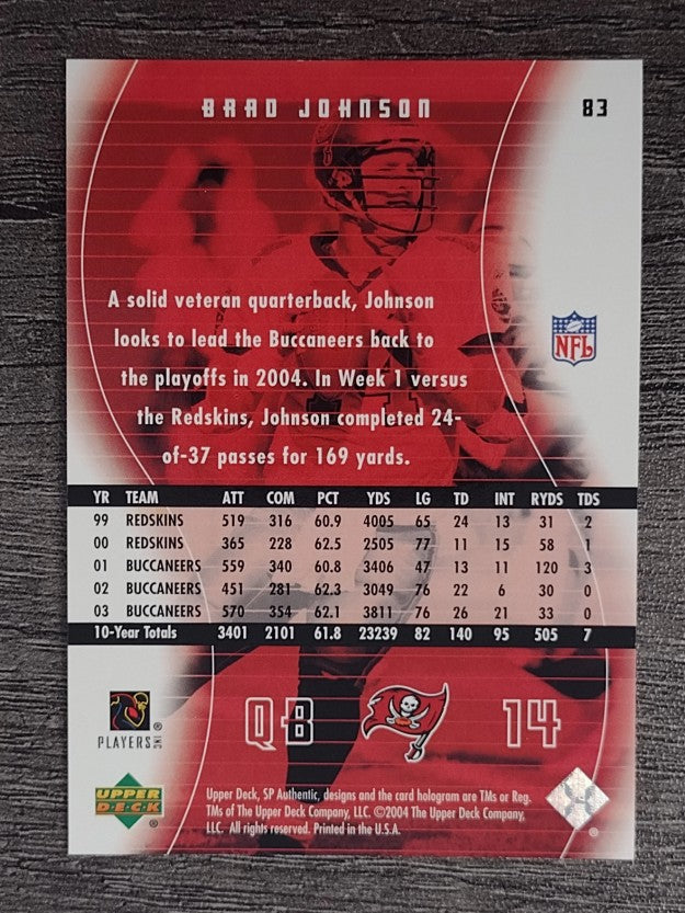 2004 SP Authentic #83 Brad Johnson