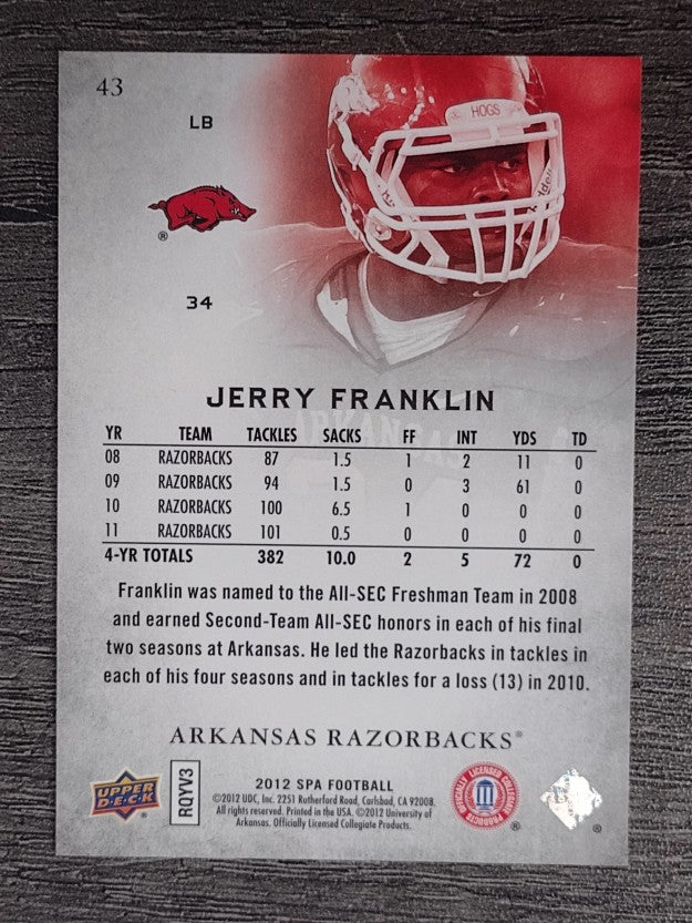 2012 SP Authentic #43 Jerry Franklin