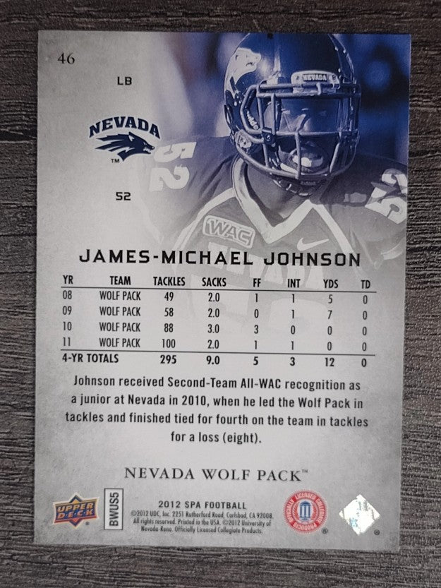 2012 SP Authentic #46 James-Michael Johnson