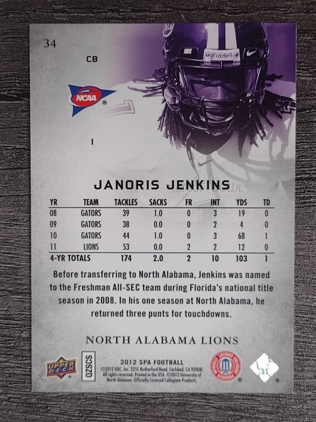 2012 SP Authentic #34 Janoris Jenkins