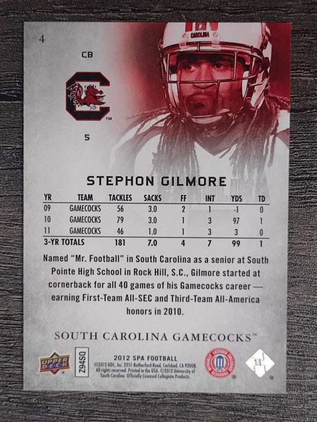2012 SP Authentic #4 Stephon Gilmore