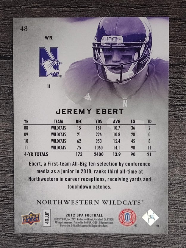 2012 SP Authentic #48 Jeremy Ebert
