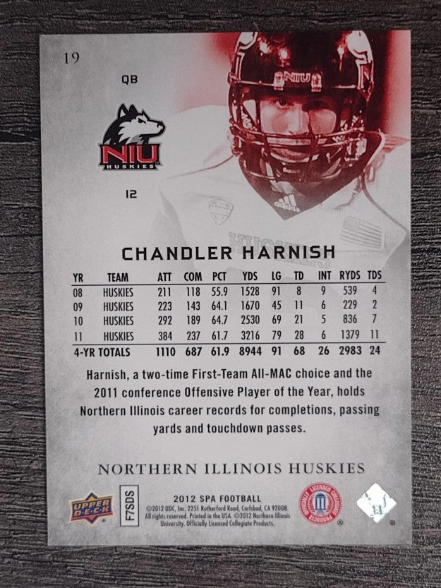 2012 SP Authentic #19 Chandler Harnish