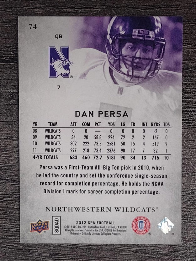 2012 SP Authentic #74 Dan Persa