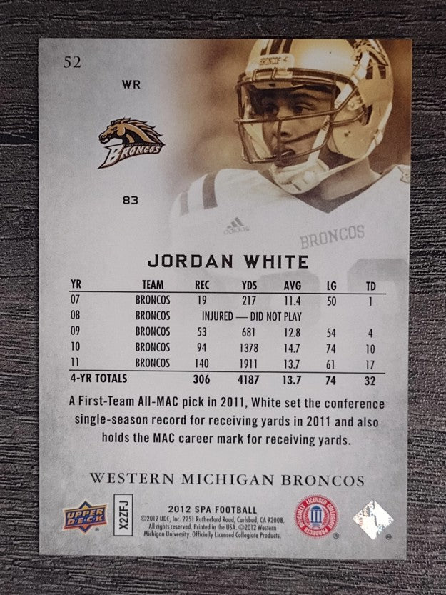 2012 SP Authentic #52 Jordan White