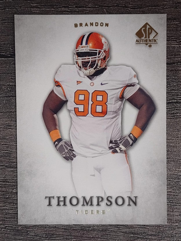 2012 SP Authentic #15 Brandon Thompson