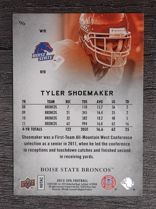 2012 SP Authentic #96 Tyler Shoemaker