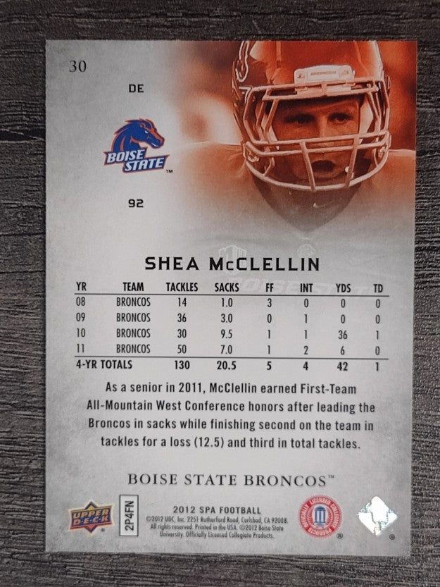 2012 SP Authentic #30 Shea McClellin