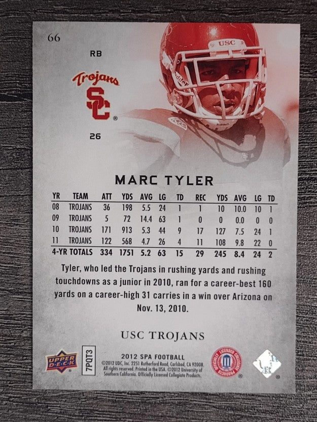 2012 SP Authentic #66 Marc Tyler