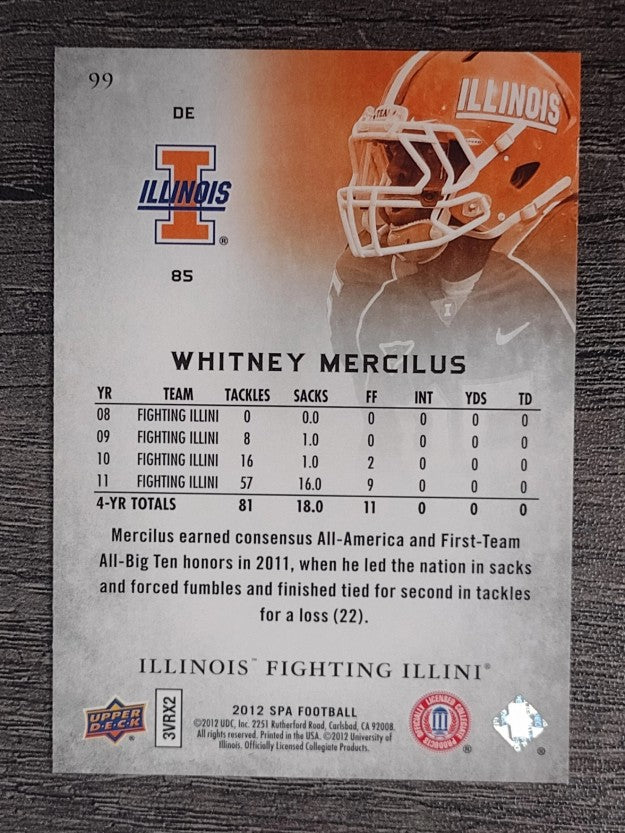 2012 SP Authentic #99 Whitney Mercilus