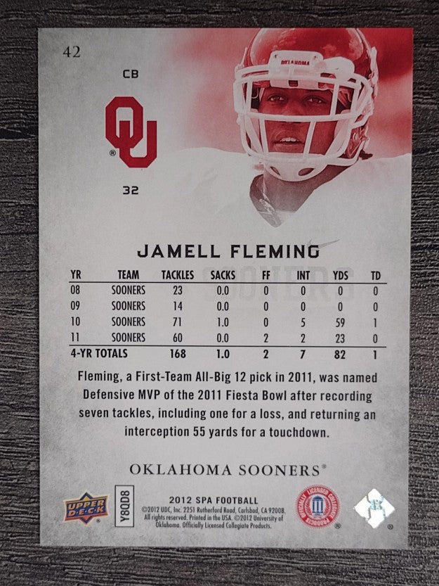 2012 SP Authentic #42 Jamell Fleming