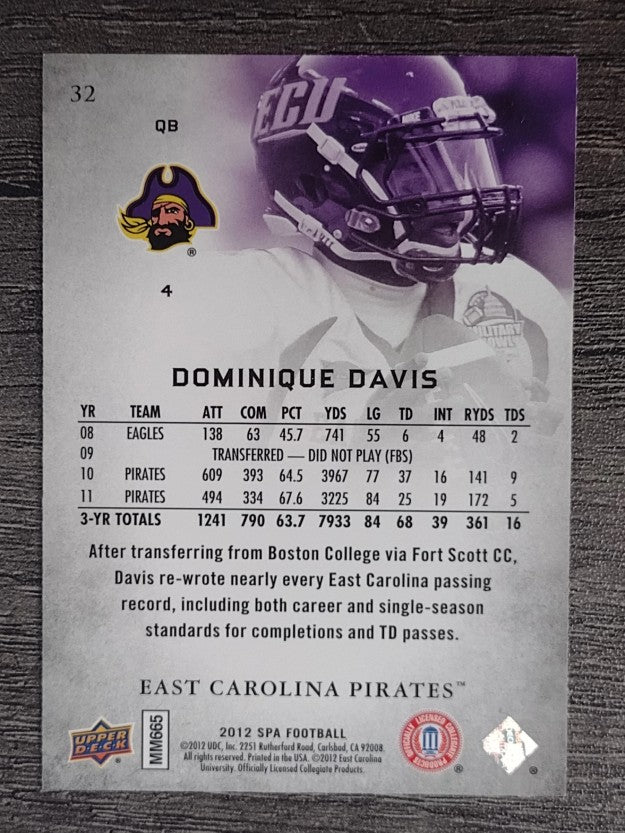 2012 SP Authentic #32 Dominique Davis
