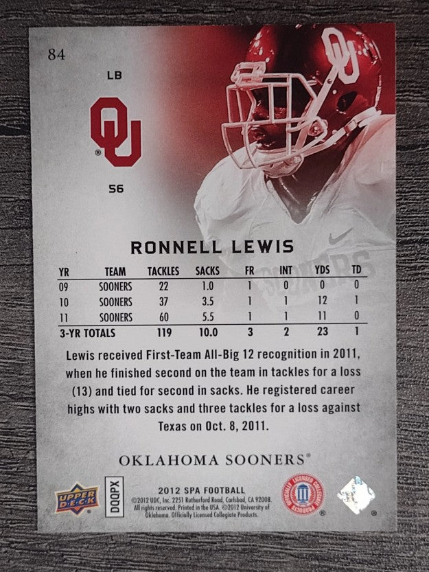 2012 SP Authentic #84 Ronnell Lewis