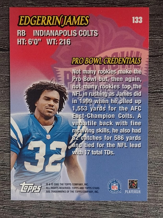 2000 Topps Stars #133 Edgerrin James HH