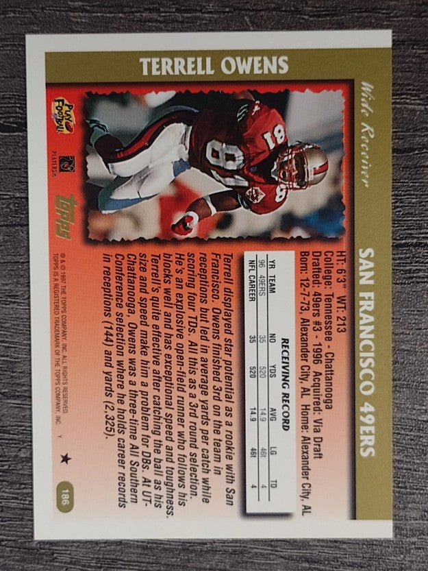 1997 Topps #186 Terrell Owens