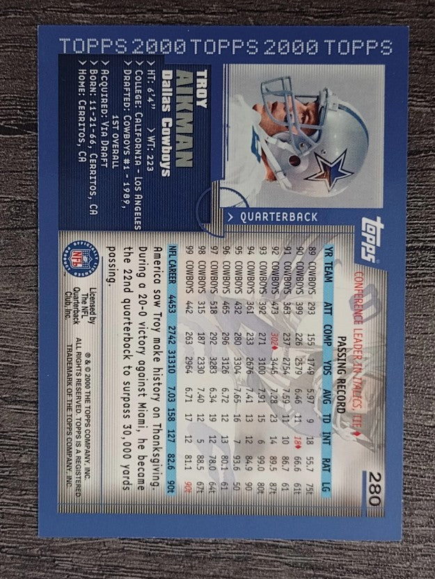 2000 Topps #280 Troy Aikman