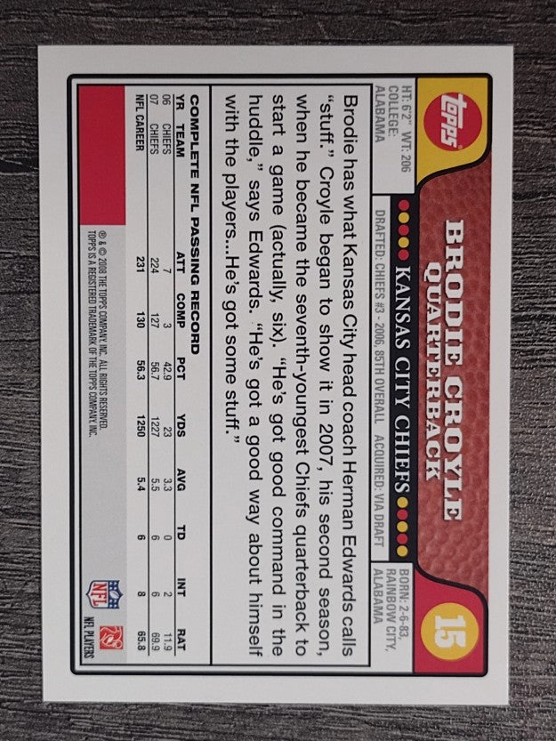 2008 Topps #15 Brodie Croyle