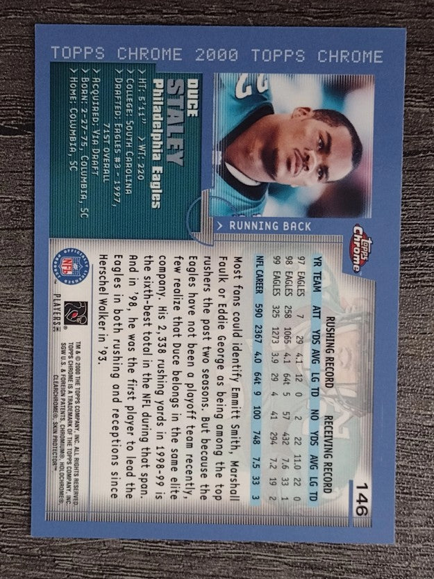 2000 Topps Chrome #146 Duce Staley
