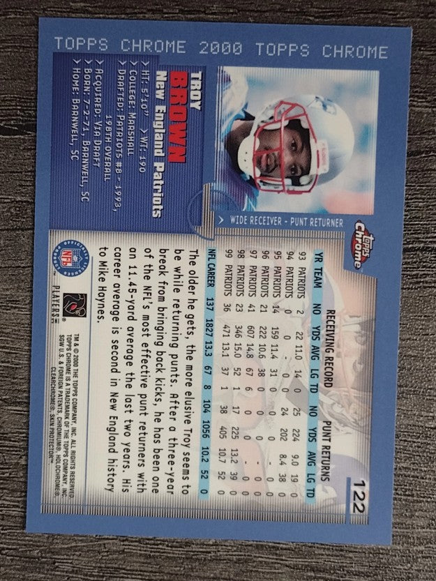 2000 Topps Chrome #122 Troy Brown