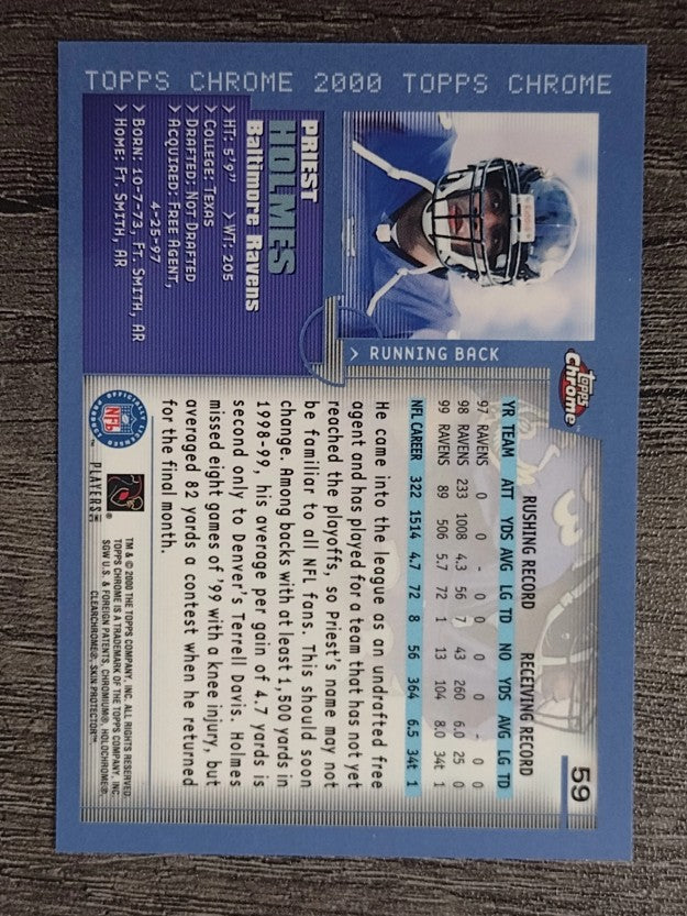 2000 Topps Chrome #59 Priest Holmes