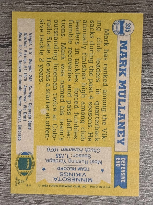 1982 Topps #395 Mark Mullaney