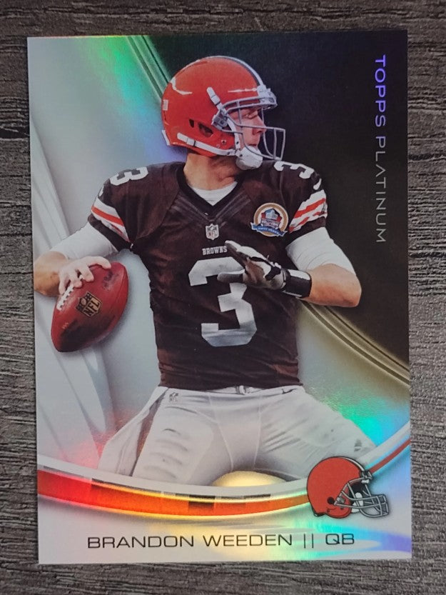 2013 Topps Platinum #14 Brandon Weeden