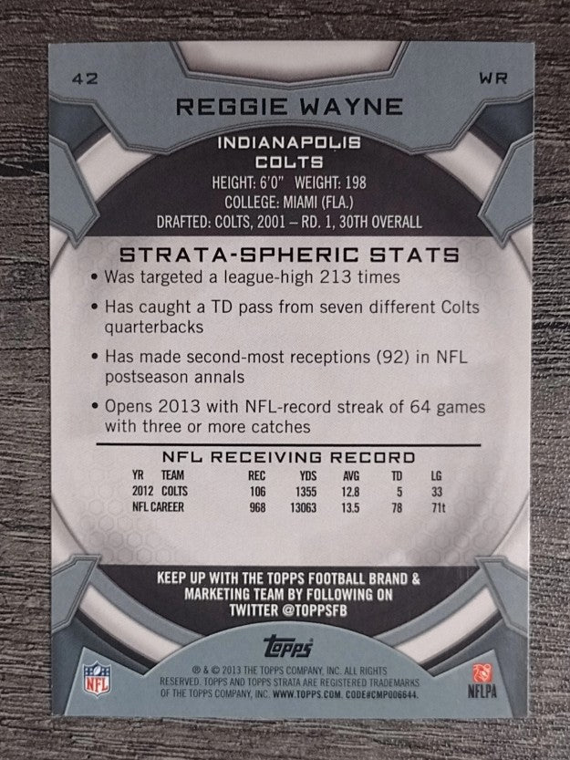 2013 Topps Strata Retail #42 Reggie Wayne