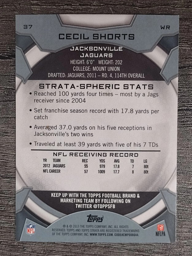 2013 Topps Strata Retail #37 Cecil Shorts