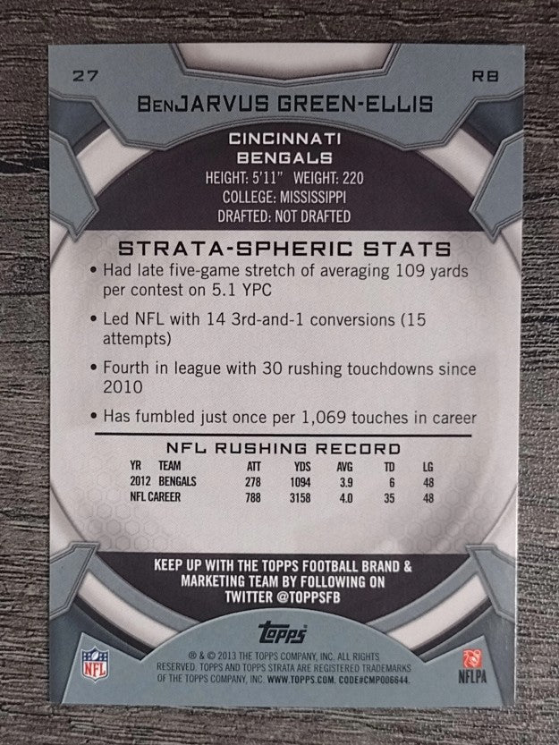 2013 Topps Strata Retail #27 BenJarvus Green-Ellis